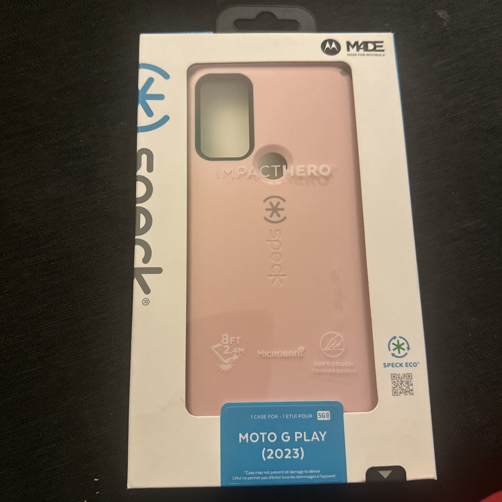 Speck ImpactHero Phone Case For Moto G Play (2023), pink